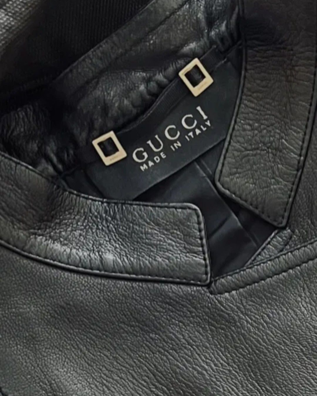 Gucci ASYMMETRIC CLOSURE BIKER LEATHER JACKET BY TOM FORD Size S / US 4 / IT 40 - 6 Thumbnail