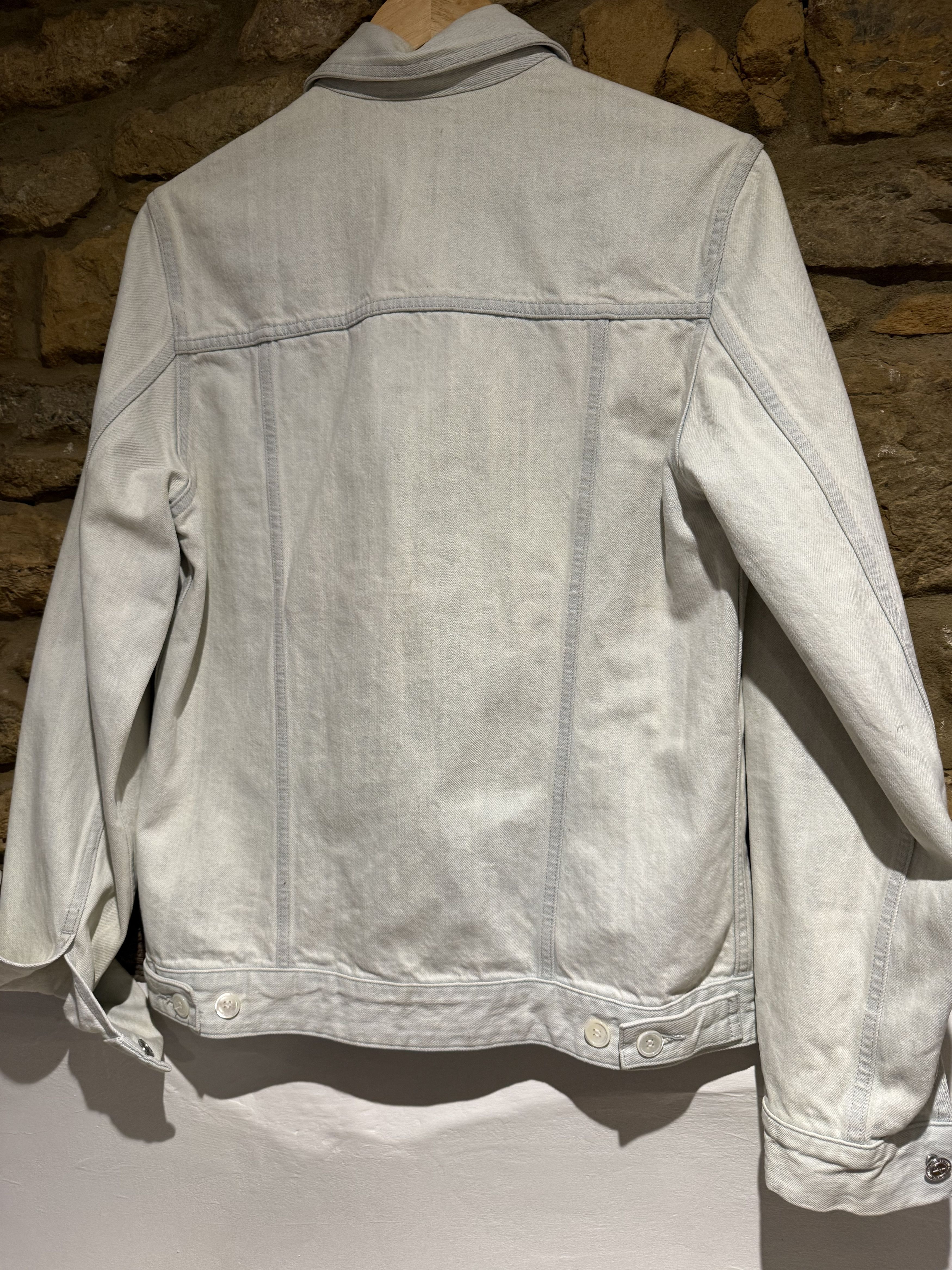 A.P.C. A.P.C Mens Button Up Denim Jacket - white washed Size US XS / EU 42 / 0 - 2 Thumbnail