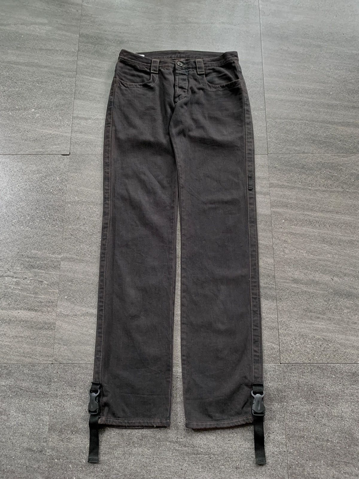 Dirk Bikkembergs FREE TAX! 90s Strap Denim Jeans Size US 30 / EU 46 - 2 Thumbnail