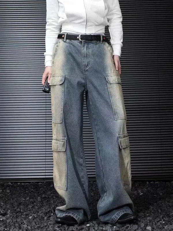 Japanese Brand VIBE Vintage washed large pocket baggy work jeans Size US 30 / EU 46 - 3 Thumbnail