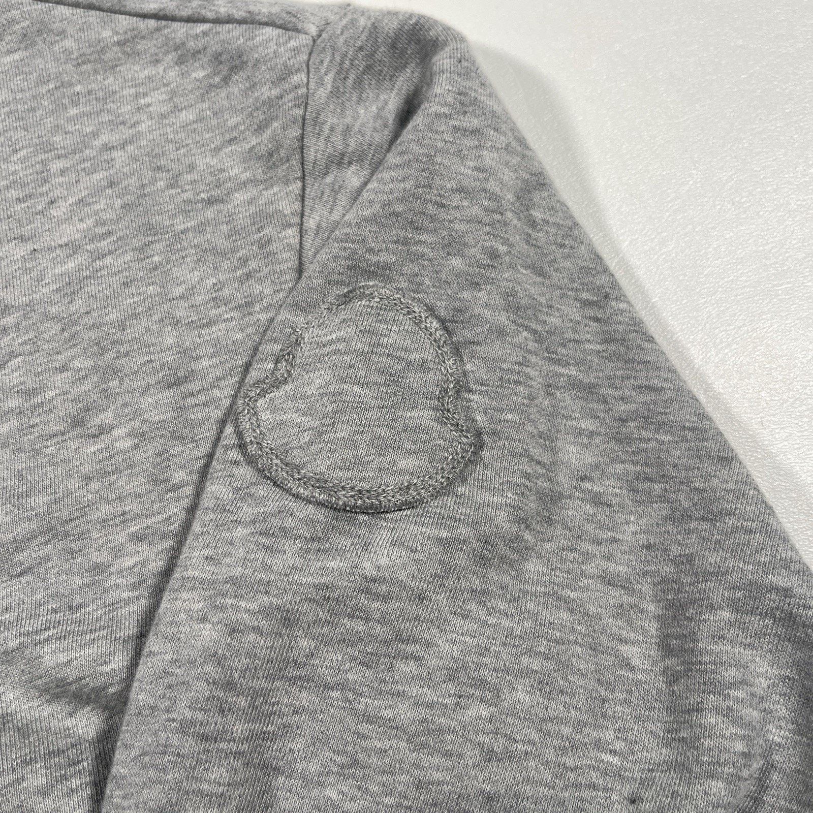 Moncler Moncler Maglia Aperta Full Zip Up Sweater Jacket Gray Size US XXL / EU 58 / 5 - 4 Thumbnail