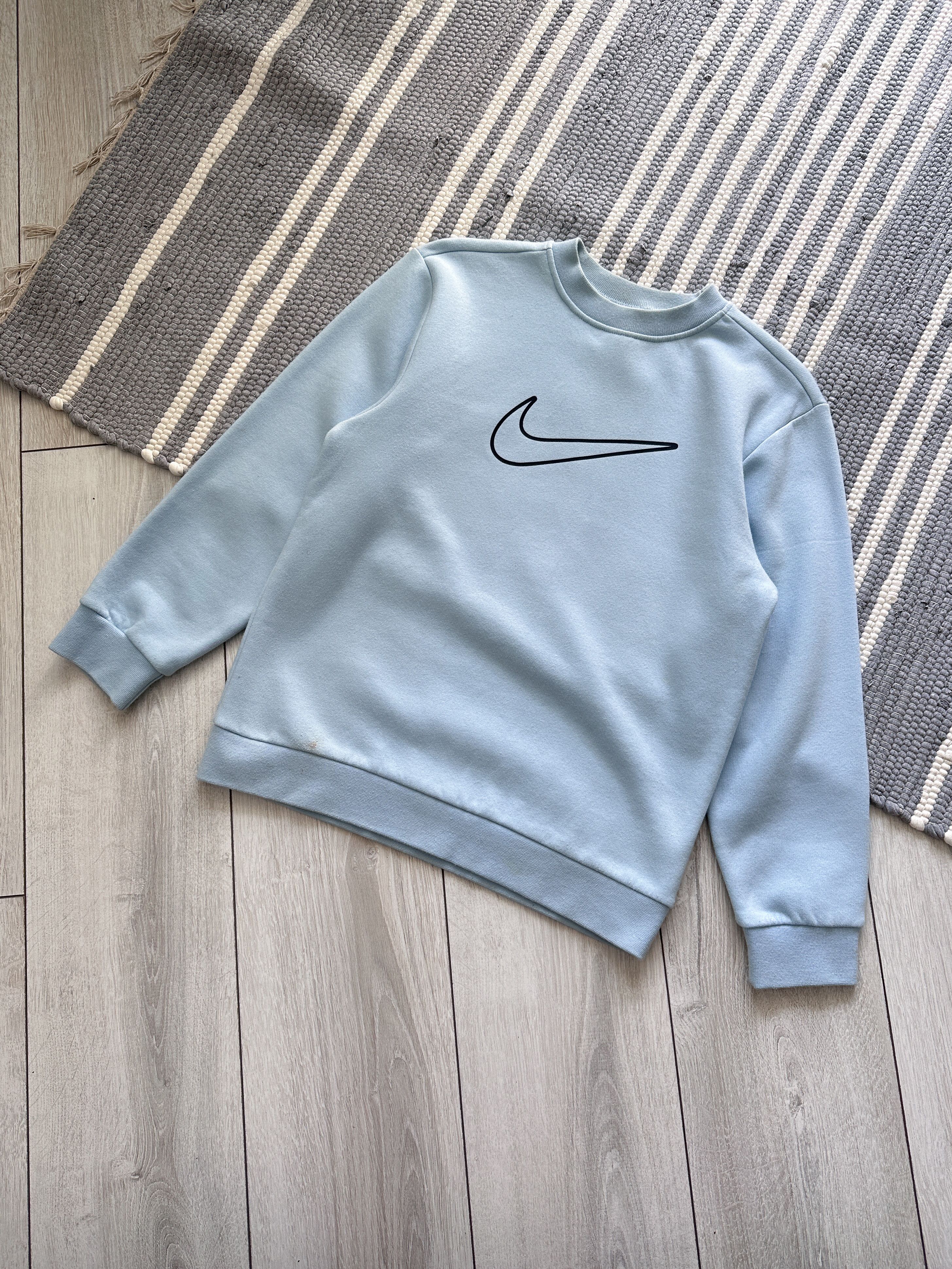 Nike Vintage Y2K Nike Blue Sweatshirt Size S / US 4 / IT 40 - 1 Thumbnail