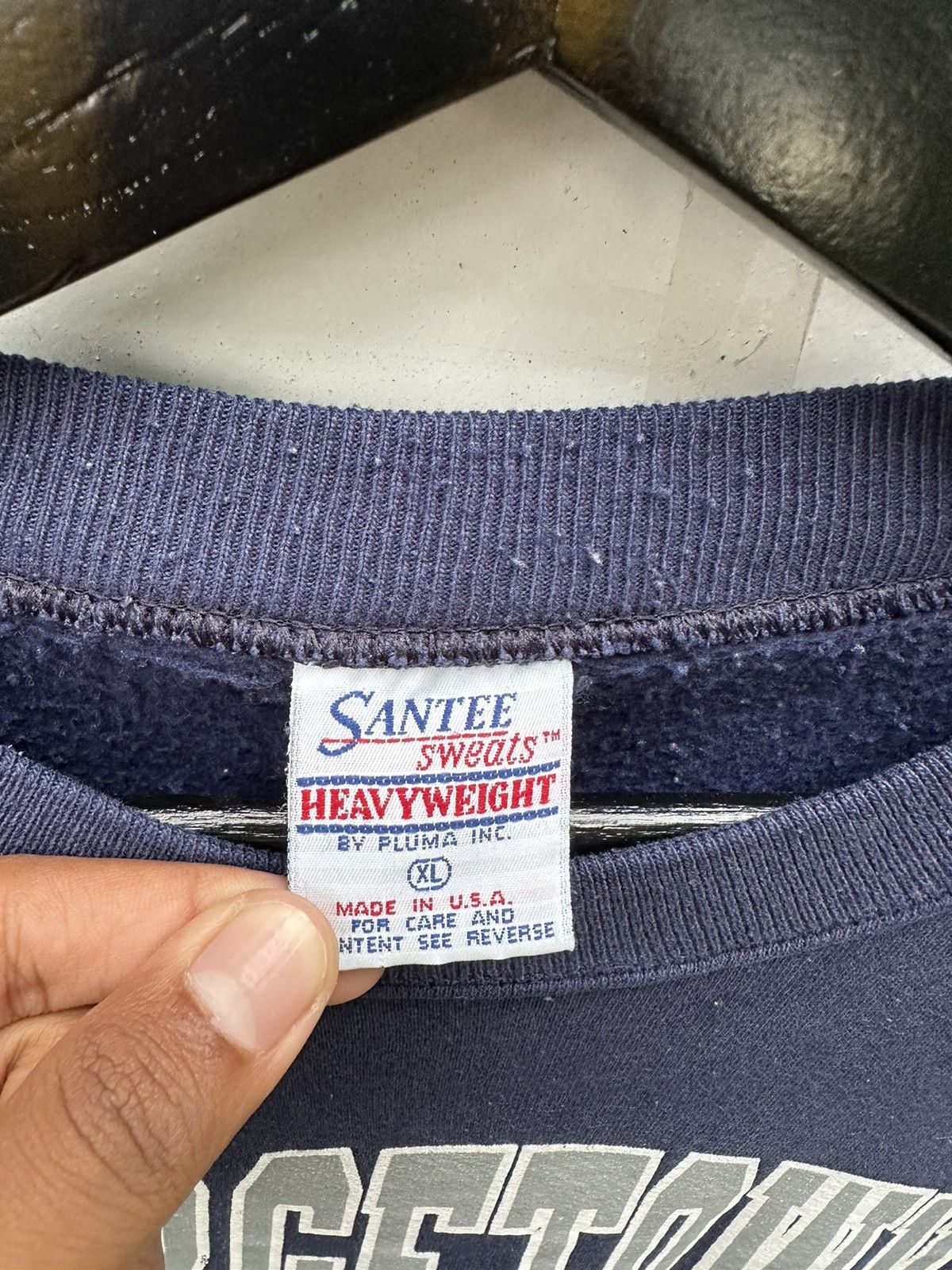 Vintage Vintage 90’s Georgetown Hoyas Baseball Crewneck Size US L / EU 52-54 / 3 - 8 Thumbnail