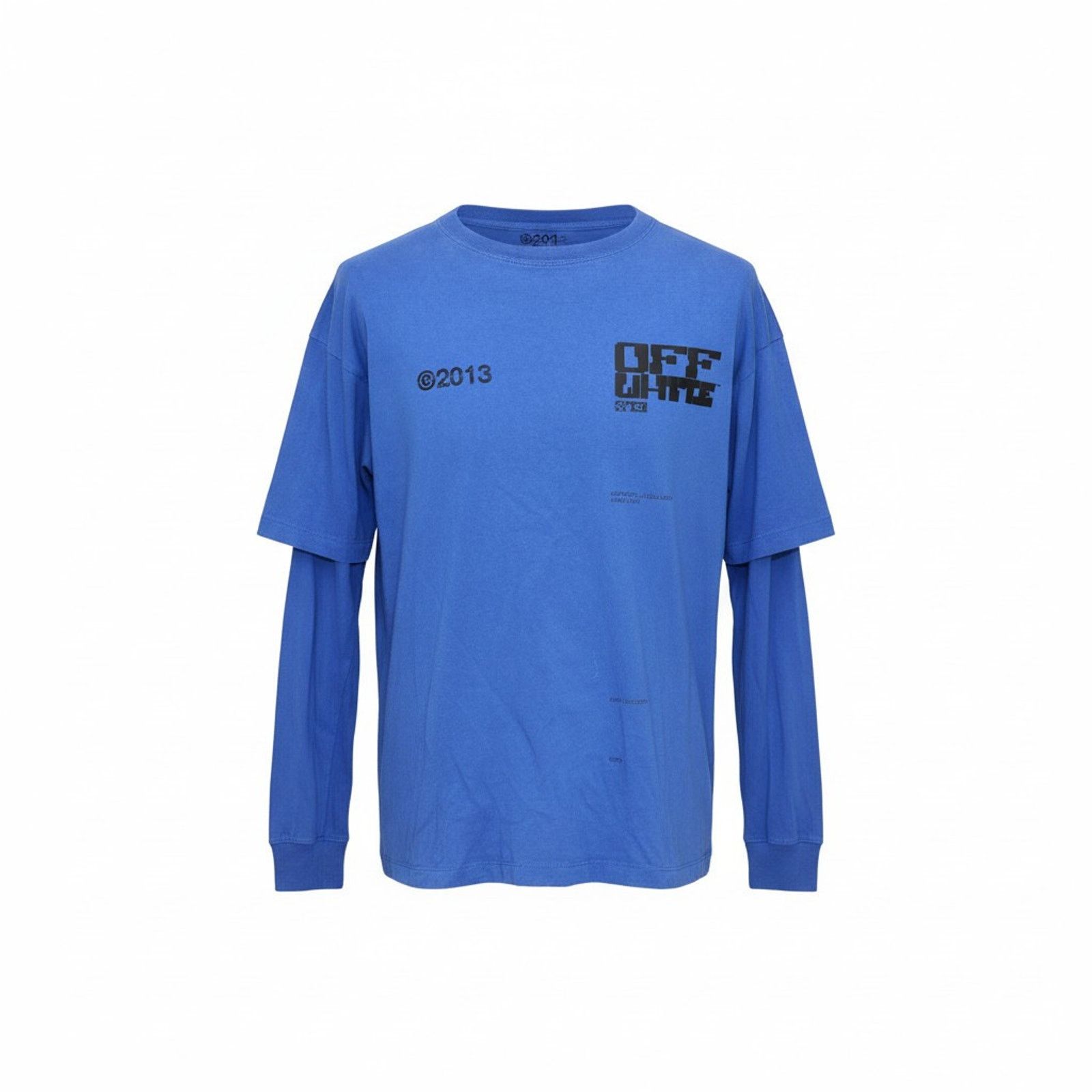 Off-White OFF-WHITE Tech Marker Double Sleeve Oversized T-Shirt 2013 S Size US S / EU 44-46 / 1 - 1 Thumbnail