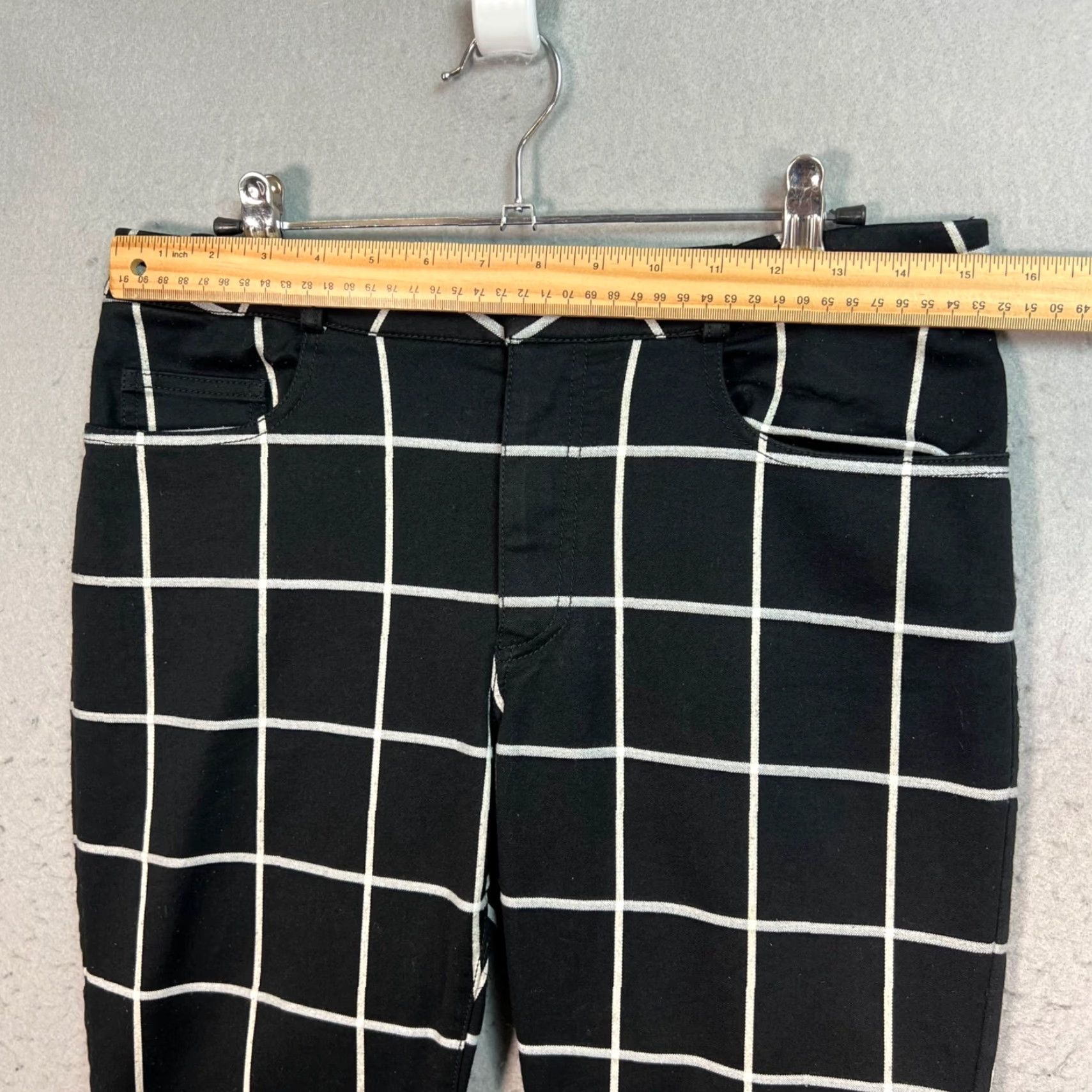 Vintage VINTAGE Marques Almeida Trousers Adult Womens Size 10 Black & White Checkered Pattern Flared Inseam 26in Womens Size ONE SIZE - 6 Thumbnail