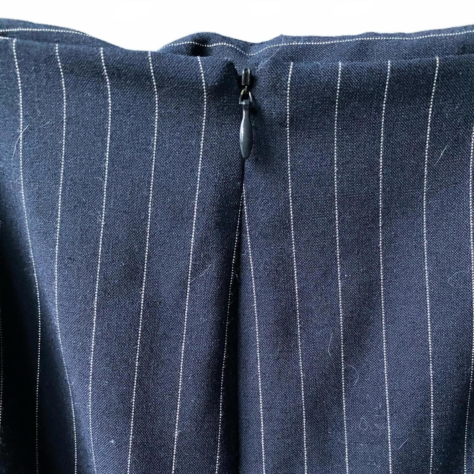Other Vintage Victoria's Secret Navy Striped Pencil Mini Skirt 2 Size 26" / US 2 / IT 38 - 5 Thumbnail