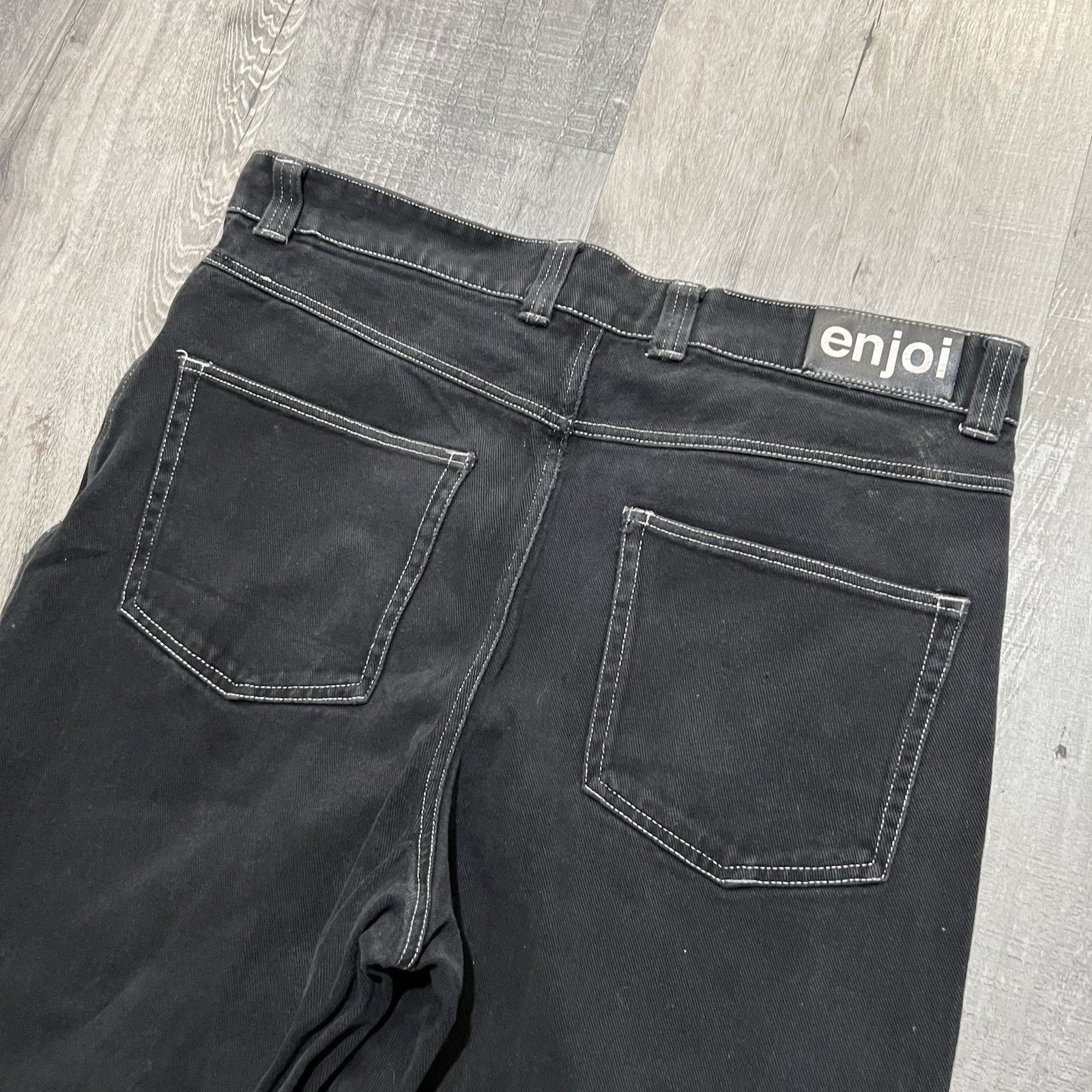 Enjoi VTG Enjoi Skateboards Black Jeans Wide Leg Y2K Baggy Fit 36 Size US 34 / EU 50 - 5 Thumbnail