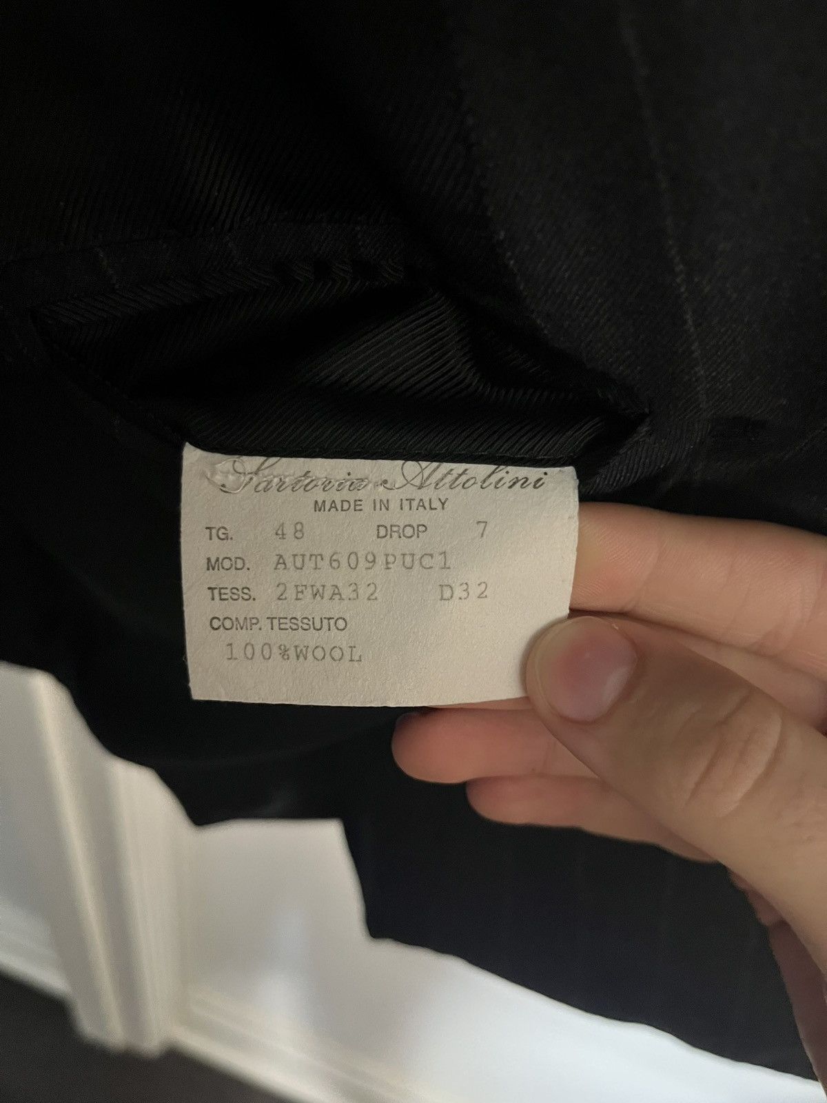 Cesare Attolini Cesare attolini black pinstripe double bresated wool size 48 Size 38R - 4 Thumbnail
