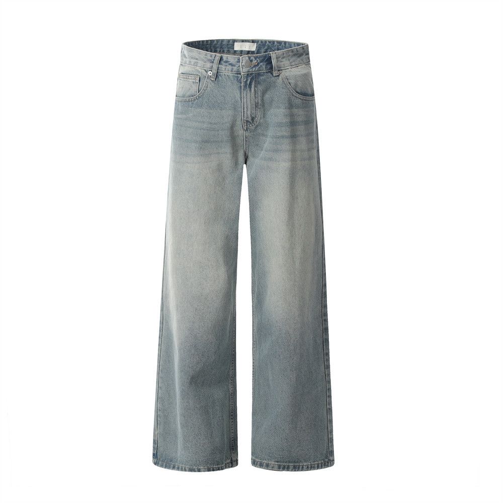 Japanese Brand × Vintage American retro loose casual distressed simple jeans Size US 32 / EU 48 - 1 Thumbnail