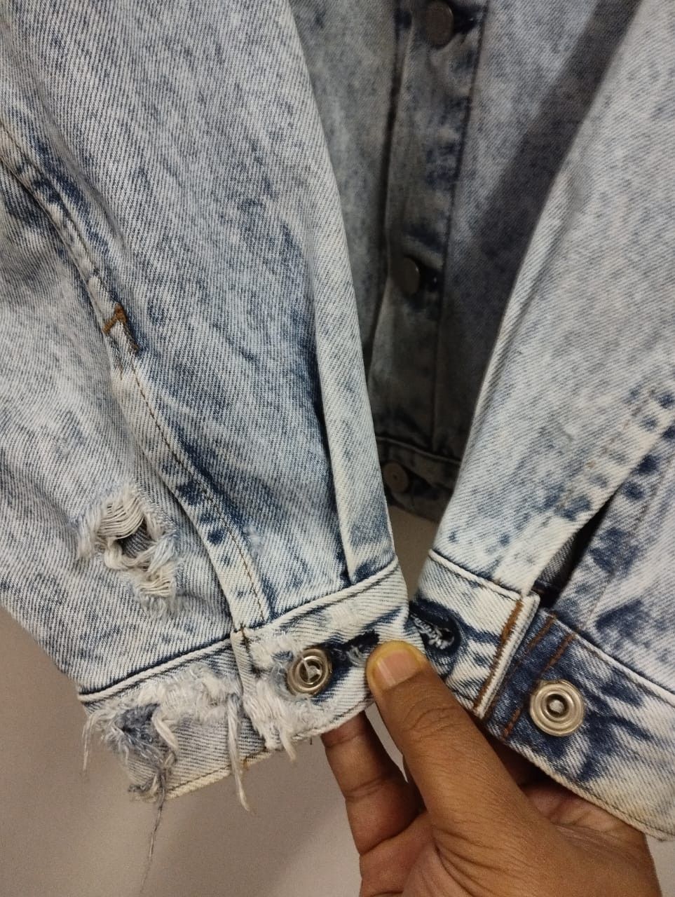 Levi's Vintage Levi's Orange Tab Acid Wash Levi's Trucker Jacket Size US L / EU 52-54 / 3 - 17 Thumbnail