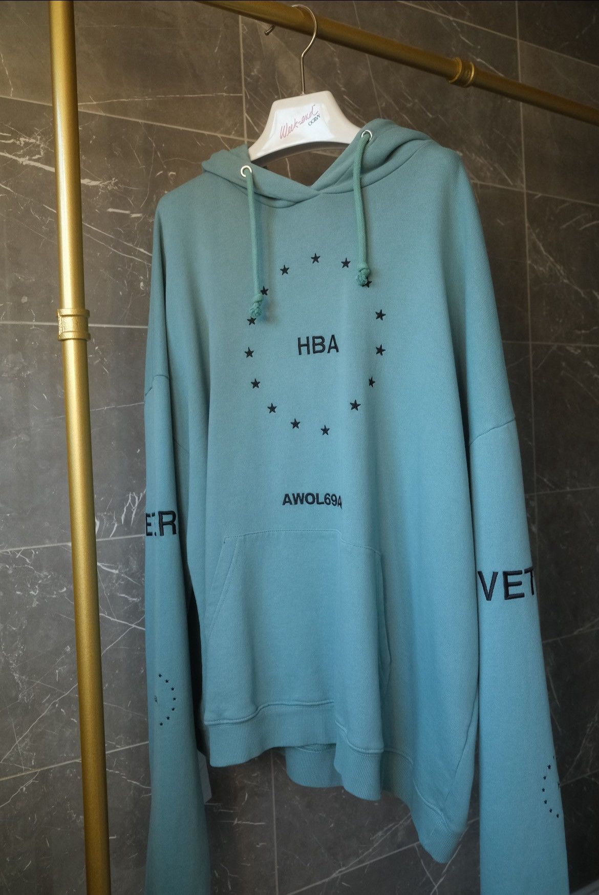 image of Hood By Air HBA Veteran Hoodie, Men's (Size Medium)