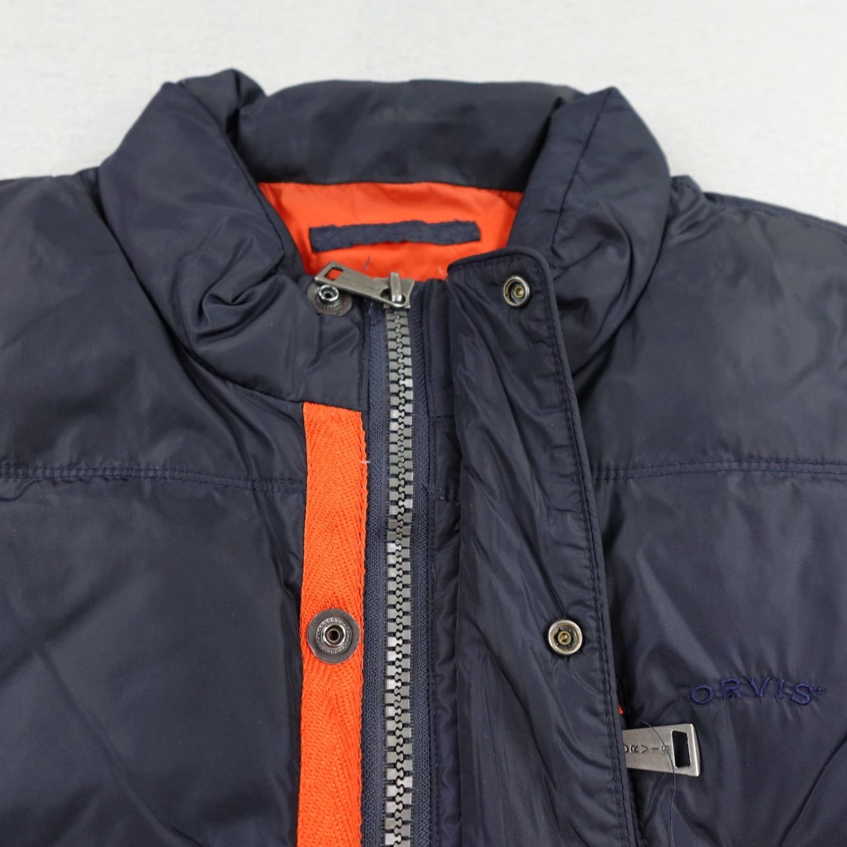 Orvis VINTAGE Orvis Vest Mens Medium Blue Duck Down Essex Puffer Quilted Zip Snap Insulated Size US M / EU 48-50 / 2 - 5 Thumbnail