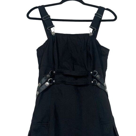 Tripp NYC Tripp NYC Women's M Black Pleated Overall Mini Dress Punk Go |  Grailed