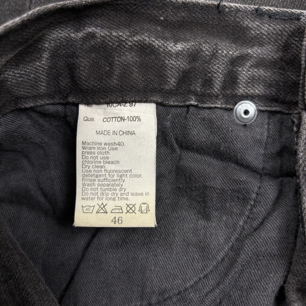 Yasuyuki Ishii 2000s Cavaria - Waxed Clawmark Denim Pants Size US 29 - 9 Thumbnail