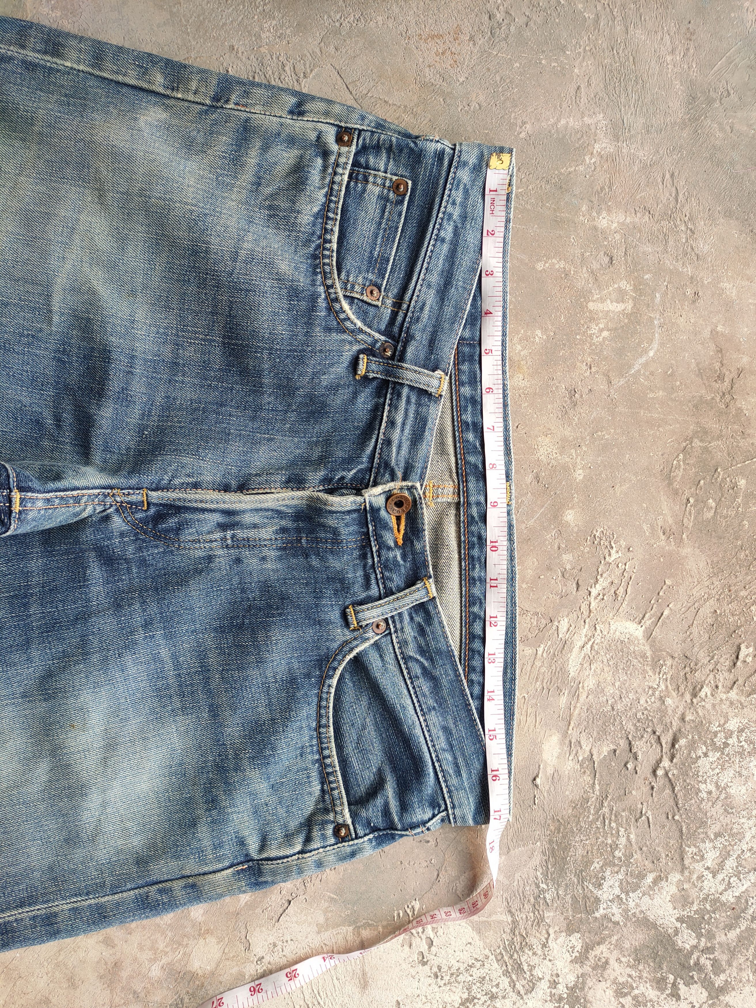 Edwin VINTAGE EDWIN 505 ORANGE TAG DISTRESSED FADED JEANS PANTS Size US 34 / EU 50 - 7 Thumbnail