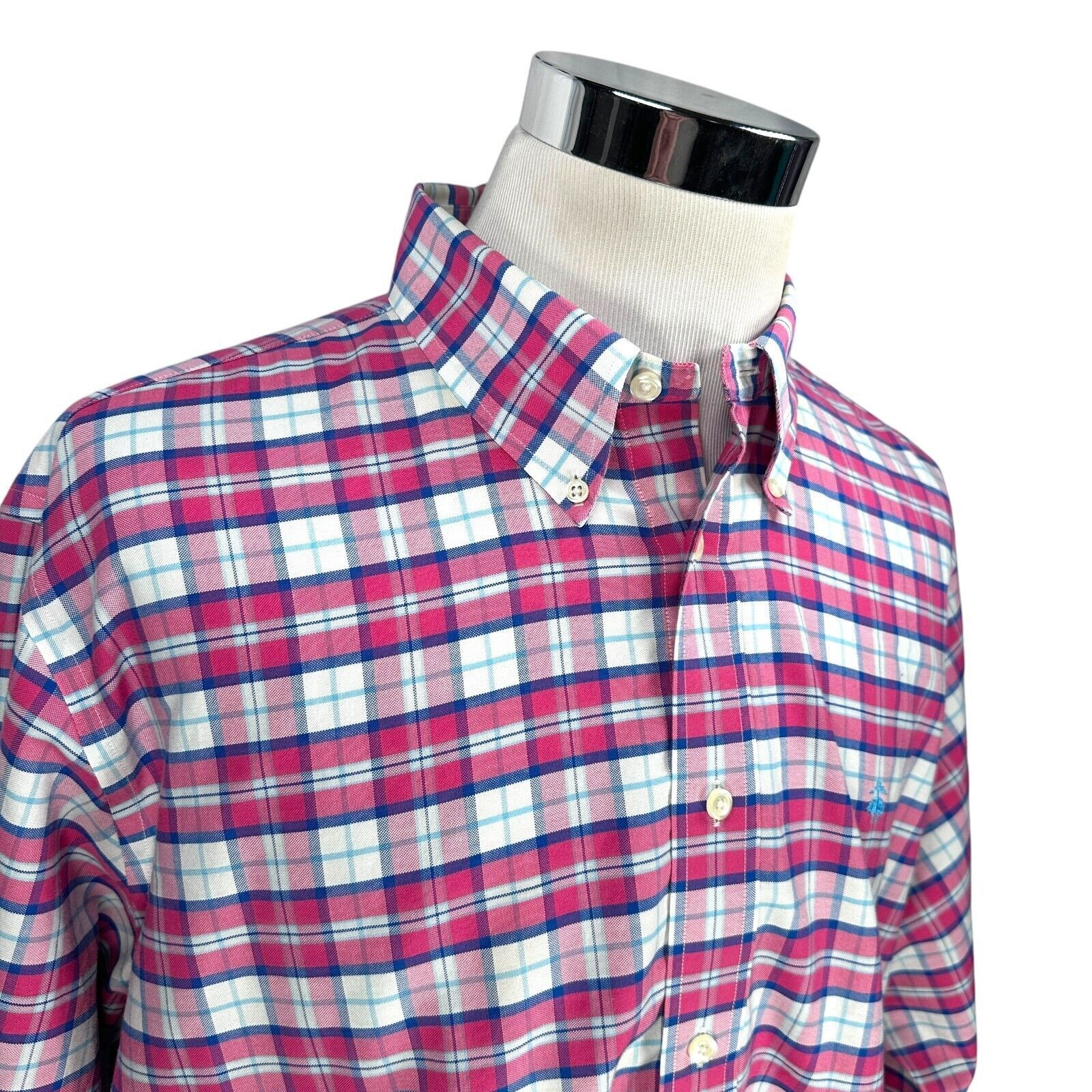Brooks Brothers Brooks Brother Oxford Shirt Men’s 2XL Pink White Button-Down Size US XXL / EU 58 / 5 - 2 Thumbnail