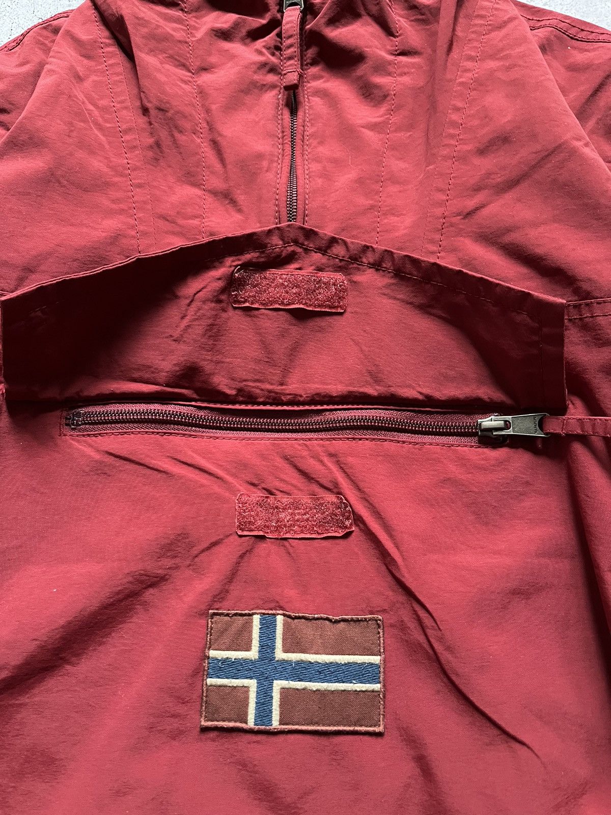 Napapijri × Vintage Vintage Napapijri Skidoo Anorak Outdoor Life Red Size S Y2K Size US S / EU 44-46 / 1 - 8 Thumbnail