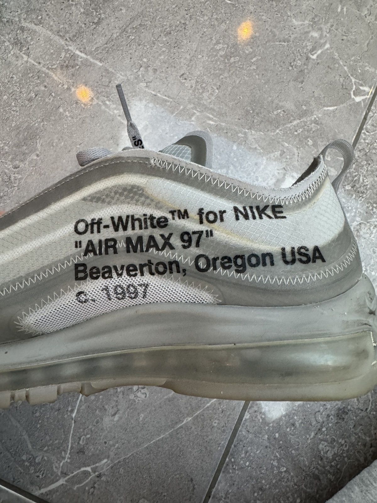 Nike × Off-White Nike Off-White Air Max 97 ‘Menta’ - UK9/US10 Size US 10 / EU 43 - 17 Thumbnail