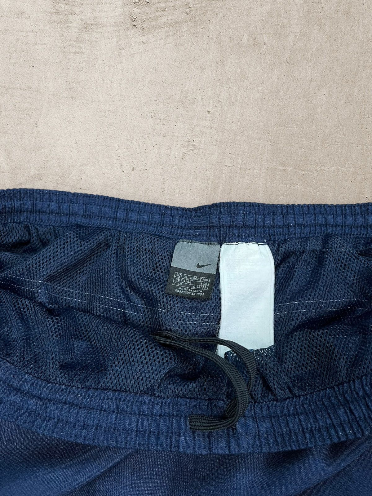 Nike × Vintage Vintage 90s NIKE Navy Tarck Pants Swoosh Sweatpants XL Size US 36 / EU 52 - 4 Thumbnail