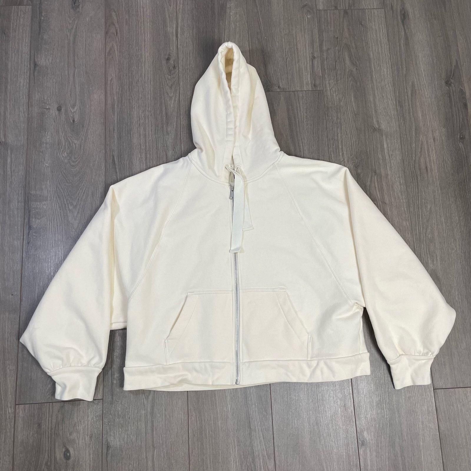 Madewell Madewell Ribbed Full Zip Hoodie Sweatshirt US Women's XS Size XS / US 0-2 / IT 36-38 - 1 Thumbnail