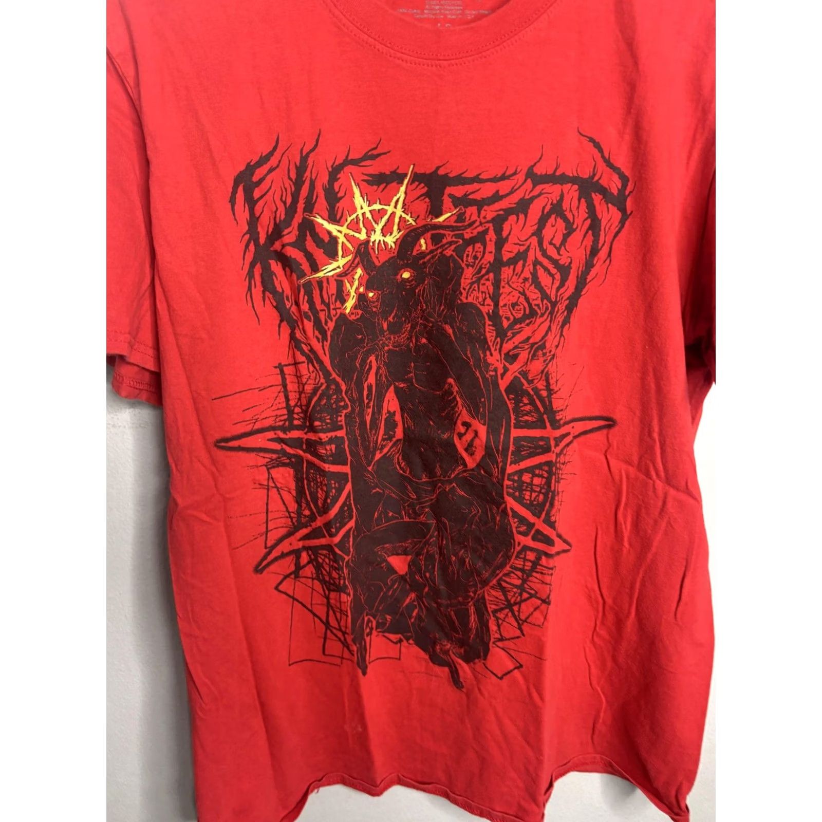 Vintage Knotfest Shirt Mens Large Red Graphic Print Festival Slipknot Concert Band 2021 Size US L / EU 52-54 / 3 - 2 Thumbnail