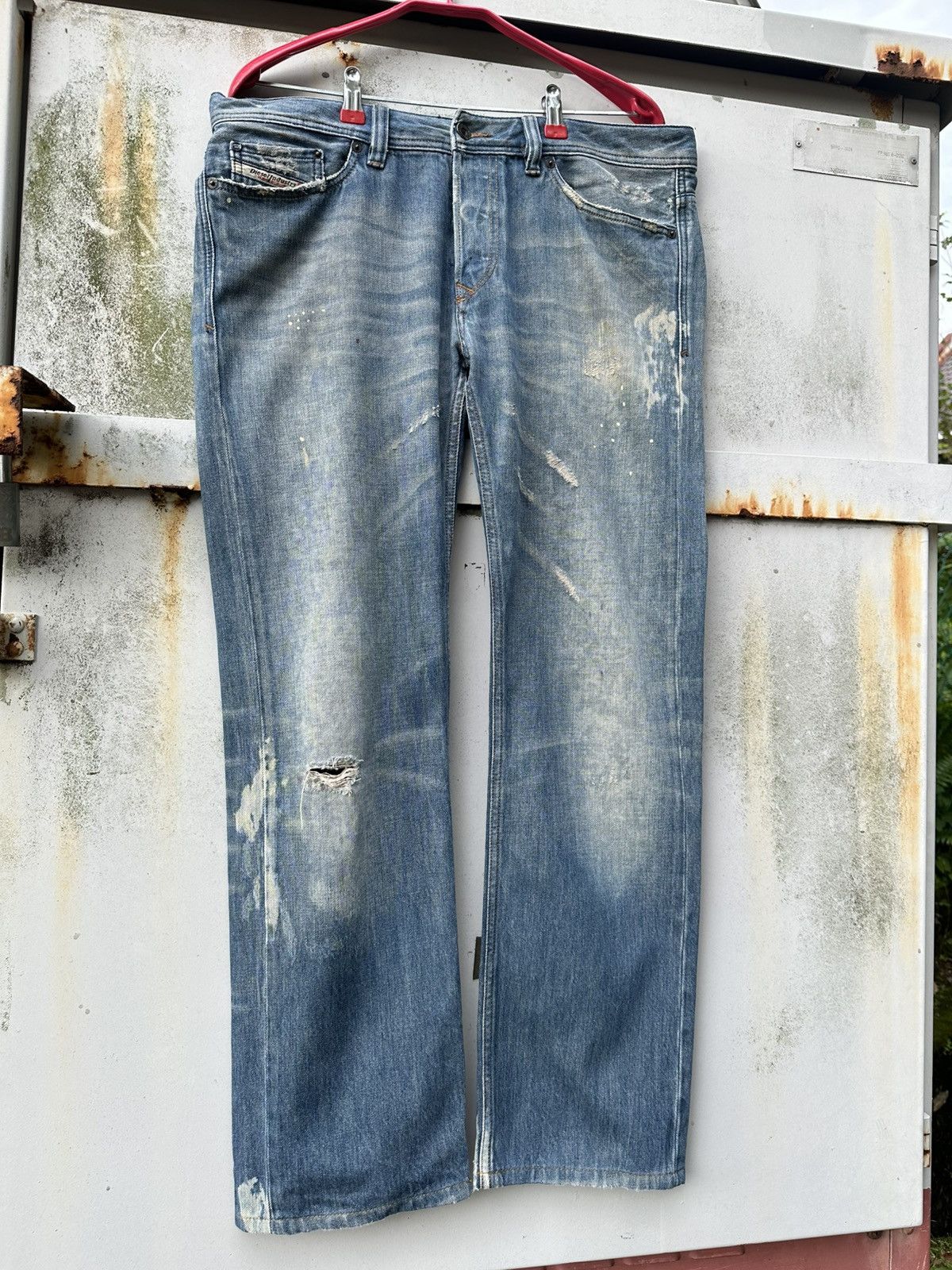 👹Vintage Diesel Viker THRASHED Baggy Jeans