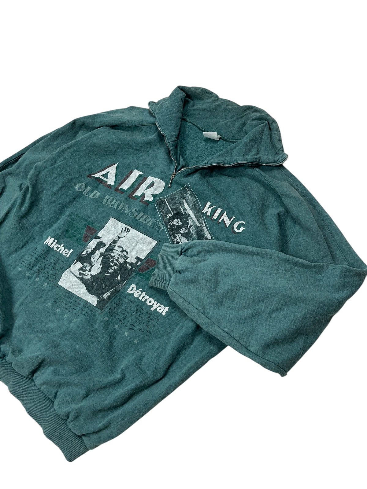 Wrangler Vintage 80s Wrangler Michel Detroyat Air King 1/3 Sweatshirt Size US L / EU 52-54 / 3 - 2 Thumbnail