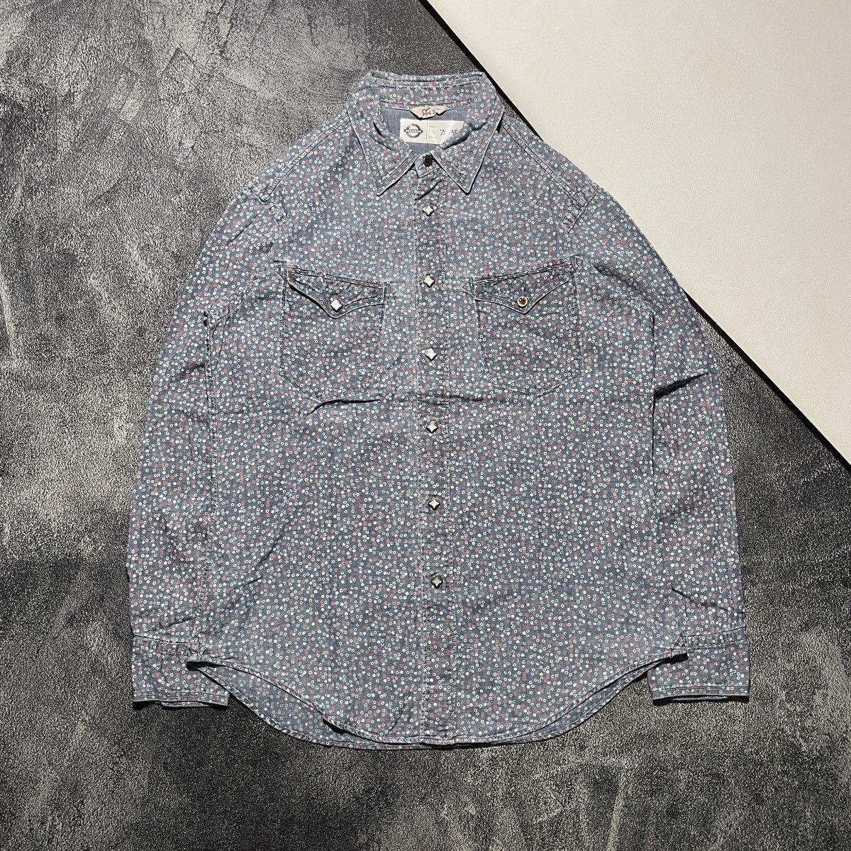 45rpm Vintage Double Pocket Shirt Pattern Shirts 45RPM Size US L / EU 52-54 / 3 - 1 Thumbnail