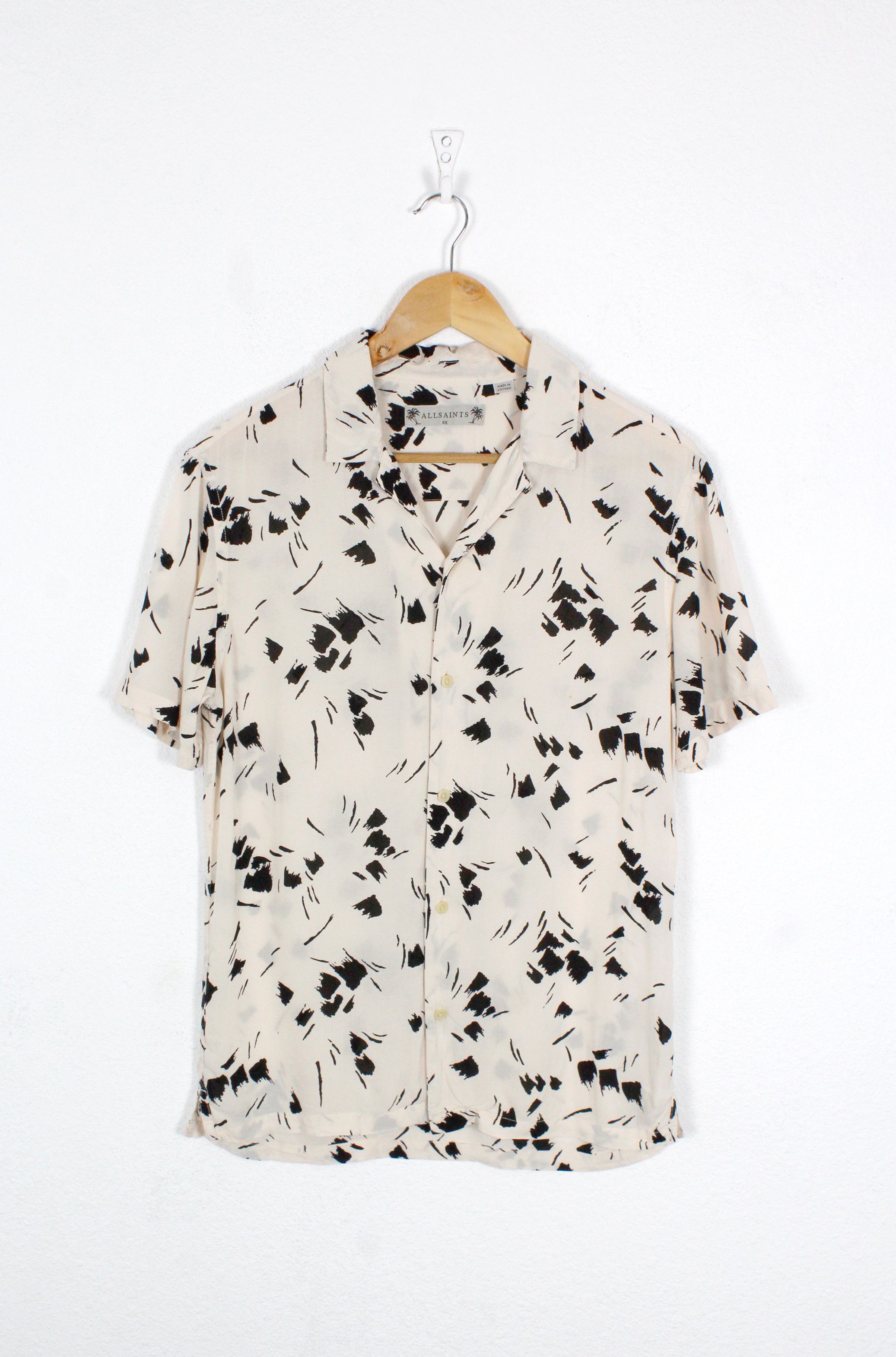 Allsaints Allsaints Borealis Japanese Viscose Open Collar Shirt Size US XS / EU 42 / 0 - 1 Thumbnail