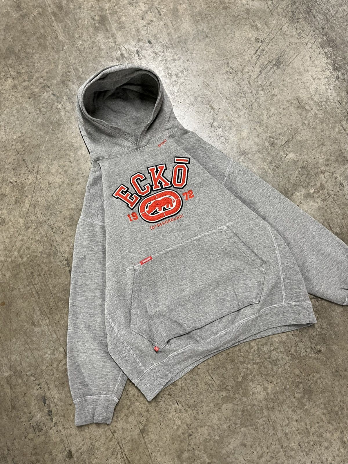 Ecko Unltd. Ecko utld y2k spell out boxy fit hoodie heavy cotton rare Size US L / EU 52-54 / 3 - 3 Thumbnail