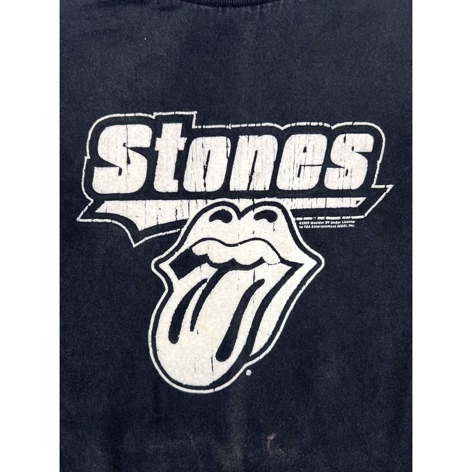 Logo 7 VINTAGE Alstyle Rolling Stones T-Shirt Mens 2XL Black Tongue Logo 2005 Band Shirt Size US XXL / EU 58 / 5 - 2 Thumbnail