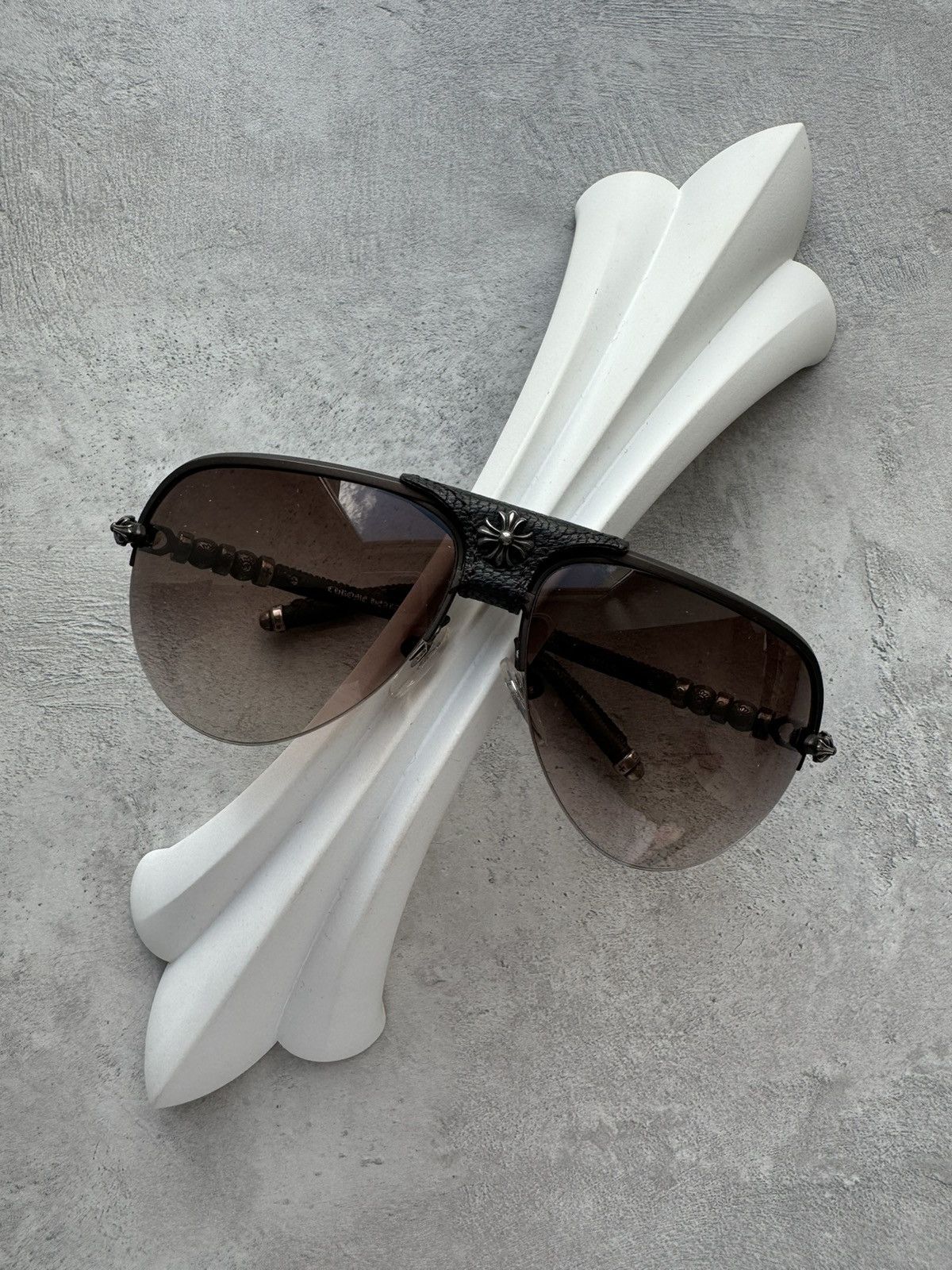 Chrome Hearts Chrome Hearts Balls Brown Silver Glasses Size ONE SIZE - 1 Thumbnail