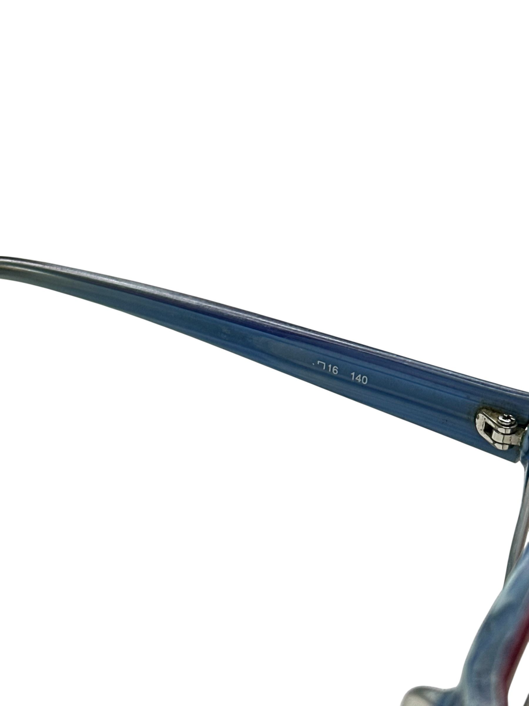 RayBan RayBan Oval Blue Red Vintage Glasses Size ONE SIZE - 7 Thumbnail