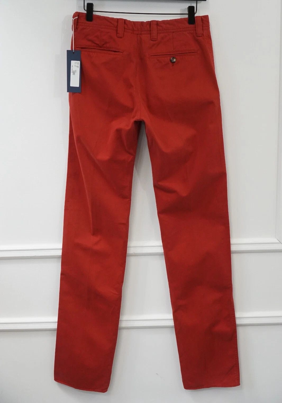 Suitsupply Men Suitsupply Chino Pants Red Cotton Casual US34 W29 L36 Size US 34 / EU 50 - 1 Thumbnail