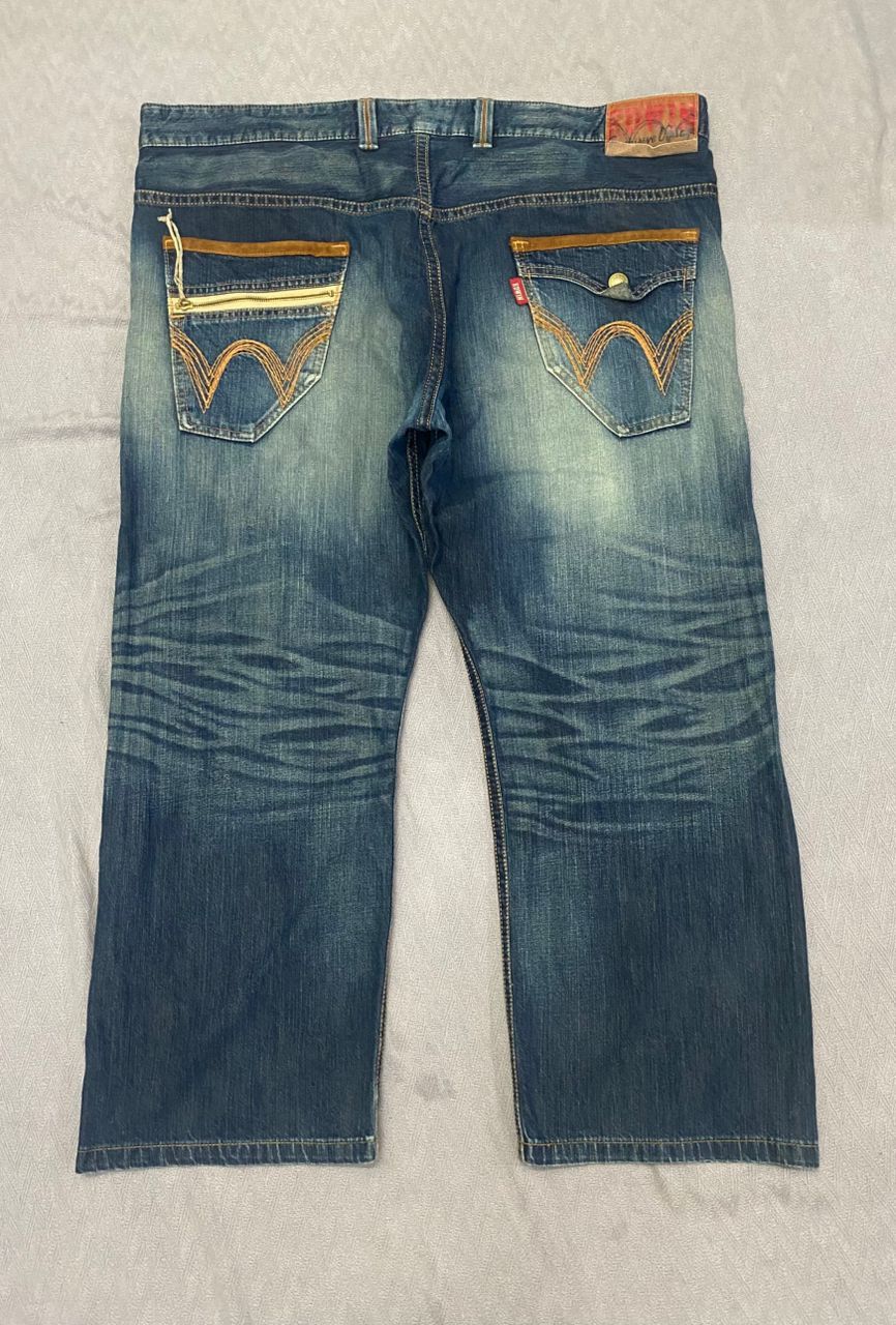 Edwin 💥Best offer💥Vintage Edwin Big Size Distressed Denim Size US 44 / EU 60 - 2 Thumbnail