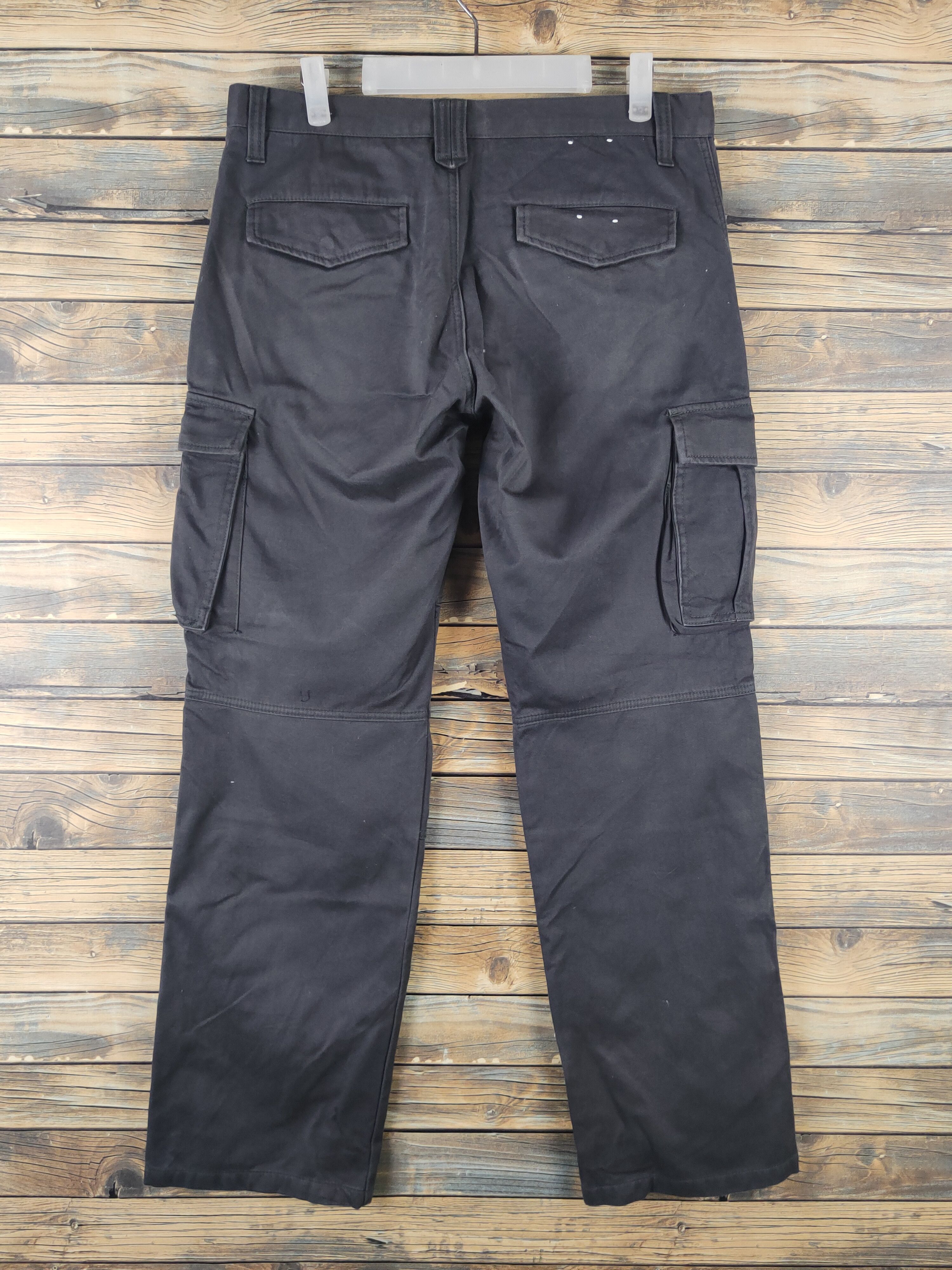 Japanese Brand DL Rovertry Dark Gray Multipocket Cargo Pants #2169 Size US 33 - 7 Thumbnail
