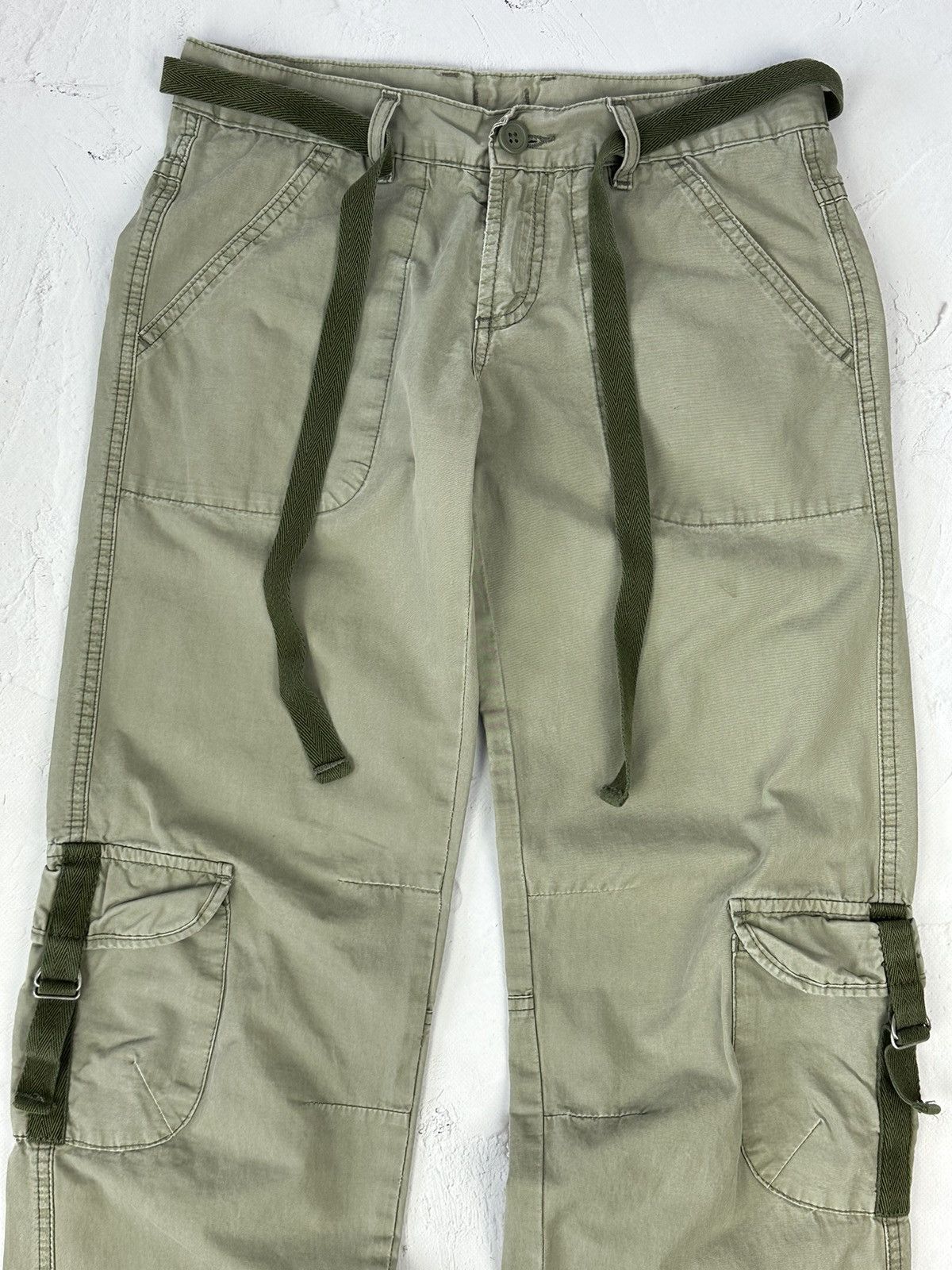 Vintage Vintage Cargo Bondage Pants Size 28" / US 6 / IT 42 - 3 Thumbnail