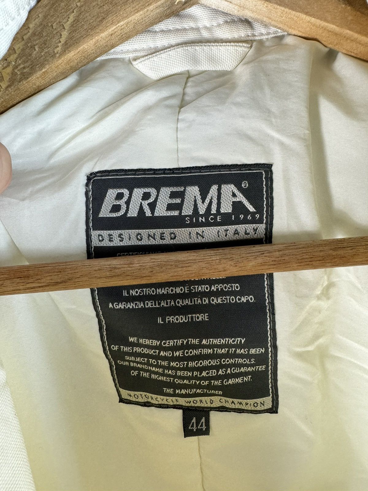 Other Vintage Motor Racing Vase Jacket Brema Otello Buscherini Size M / US 6-8 / IT 42-44 - 3 Thumbnail