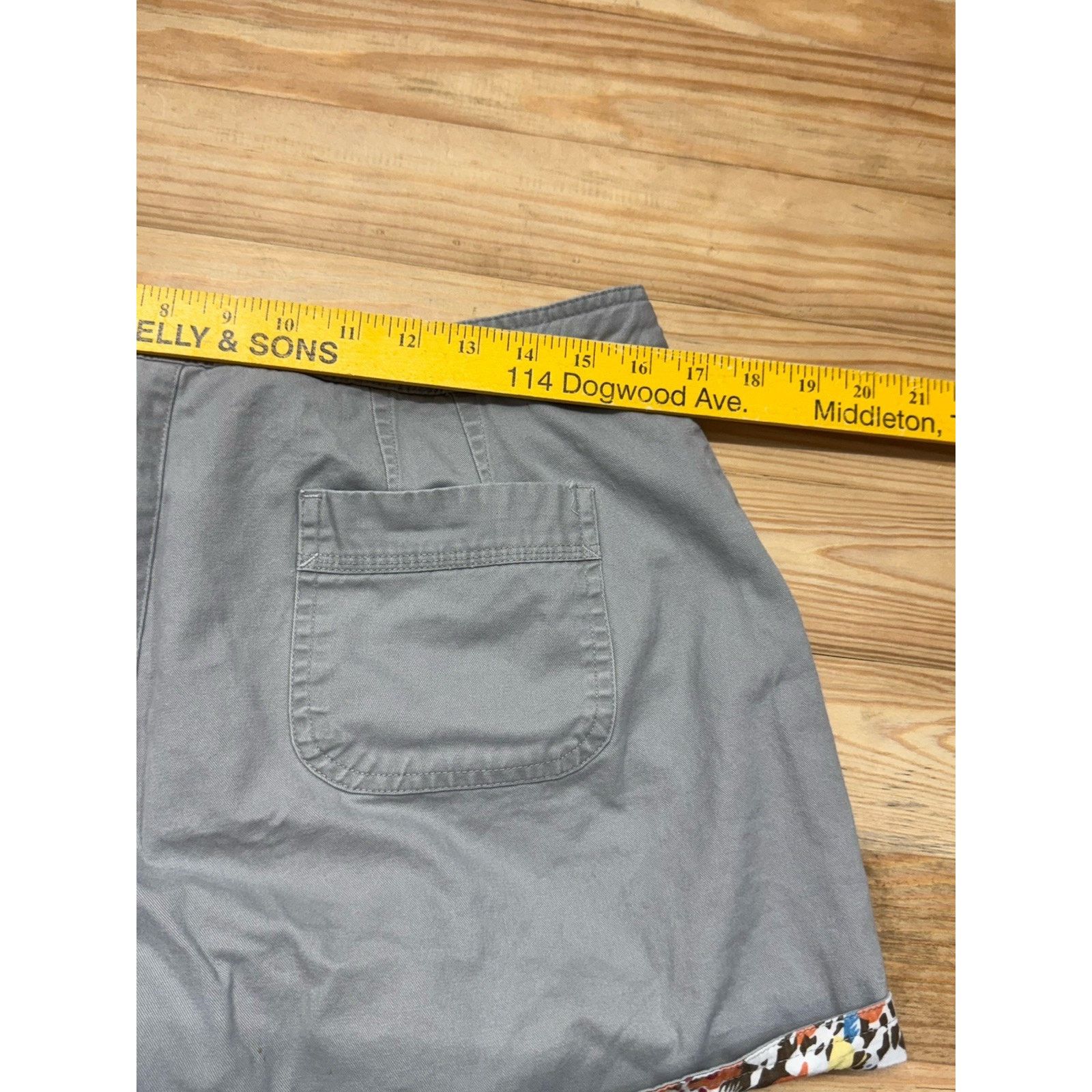 Other Natural Reflections Shorts Womens Sz 12 Gray Chino Size 34" / US 12 / IT 48 - 4 Thumbnail