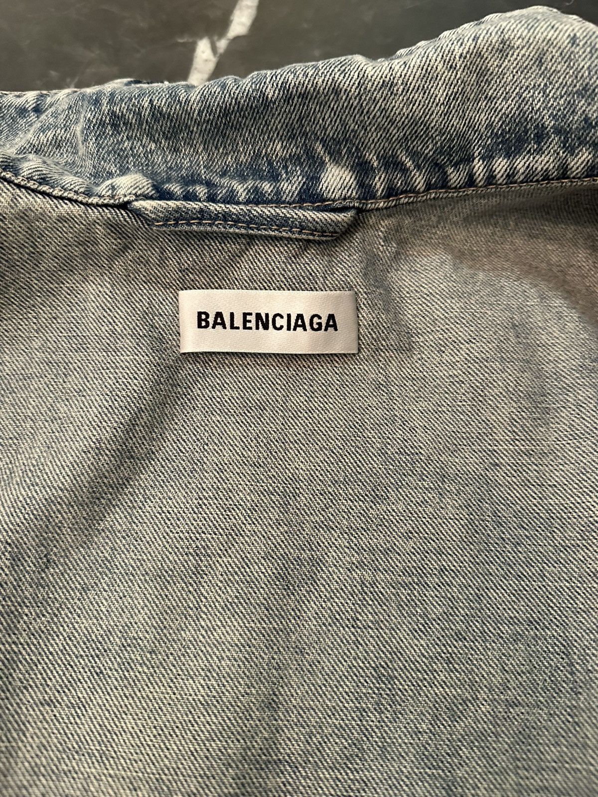 Balenciaga SS23 UPSIDE DOWN DENIM JACKET Size US S / EU 44-46 / 1 - 4 Thumbnail