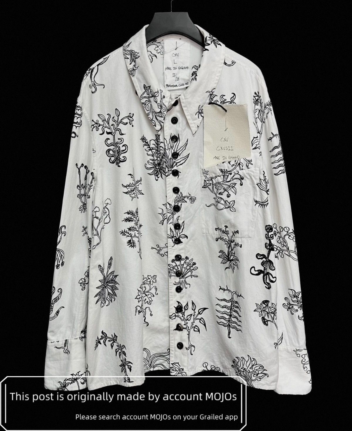 John Alexander Skelton Sz L John Alexander Skelton 24SS Plant Painting Shirt Jacket Size US L / EU 52-54 / 3 - 1 Thumbnail