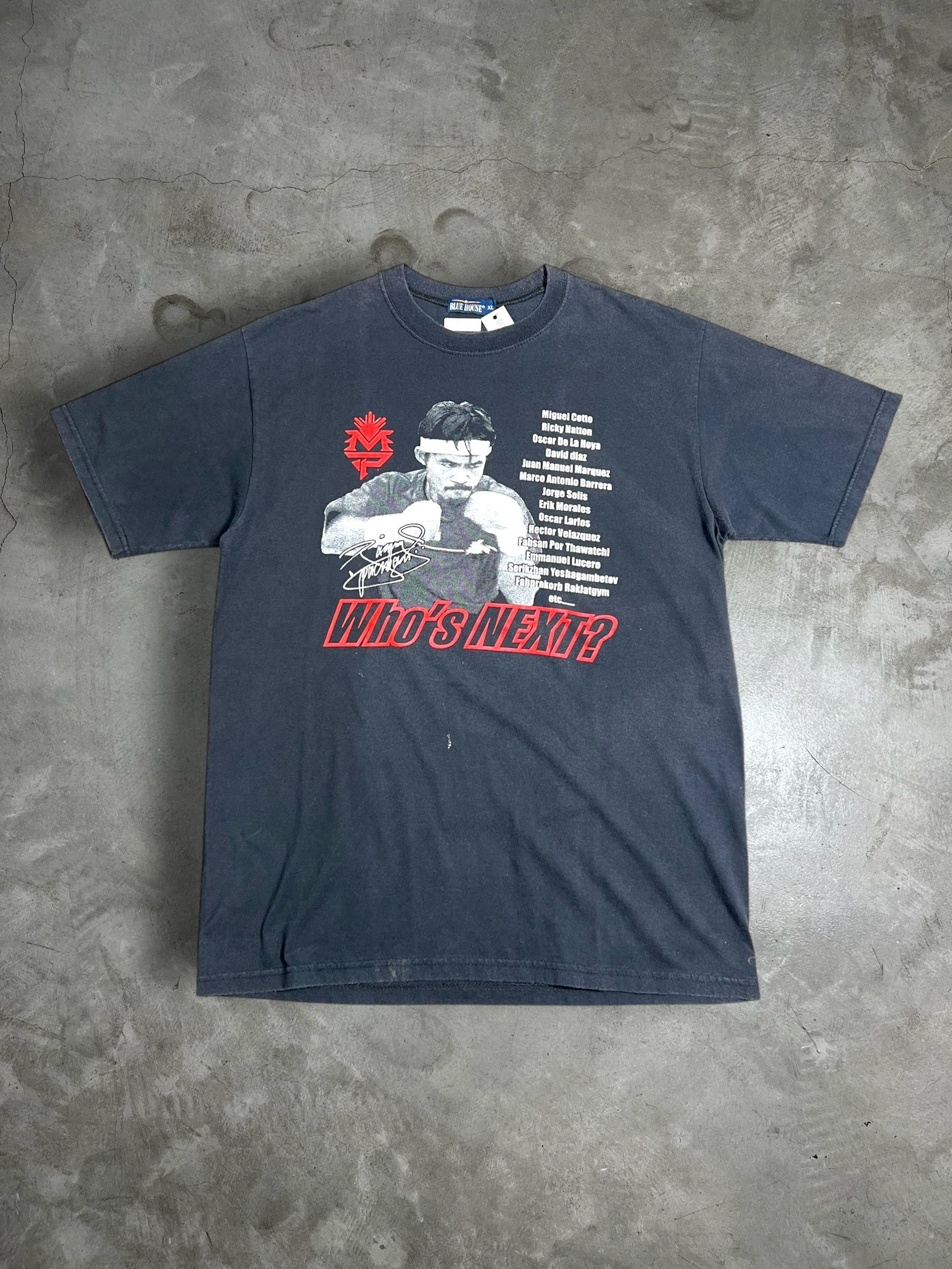 Other Manny Pacquiao Who's Next? Boxing Graphic Tee (XL) GTME513 Size US XL / EU 56 / 4 - 1 Thumbnail