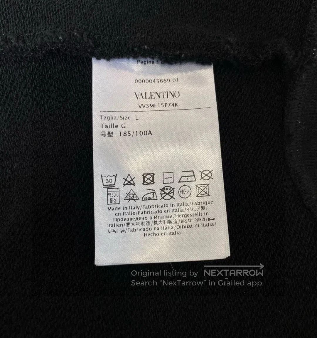 Valentino Valentino Black Sweatshirt Size L. Size US L / EU 52-54 / 3 - 6 Thumbnail