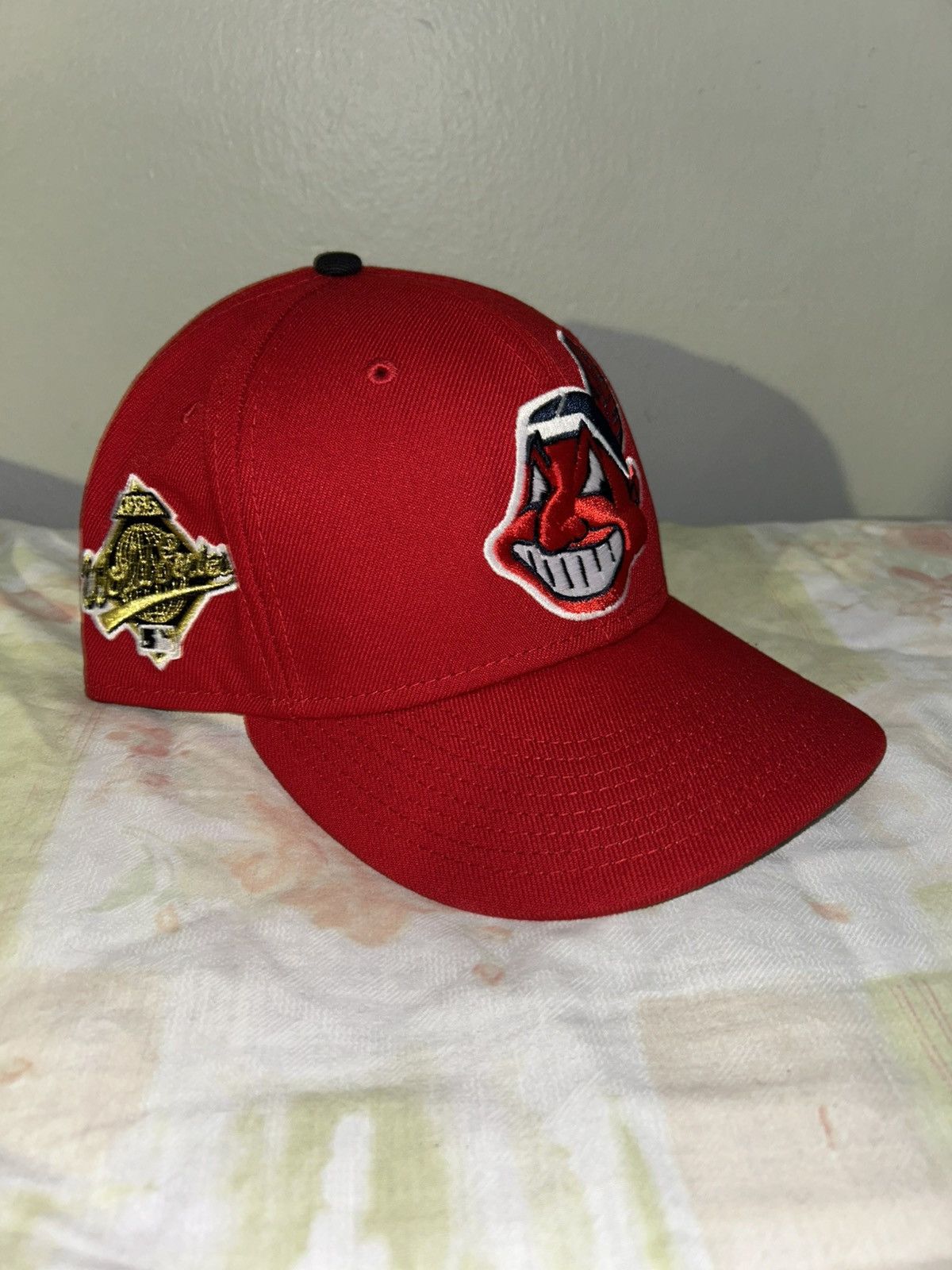 Hat Club × MyFitteds × New Era Cleveland Indians Chief Wahoo 7 1/8 Red Size ONE SIZE - 1 Thumbnail