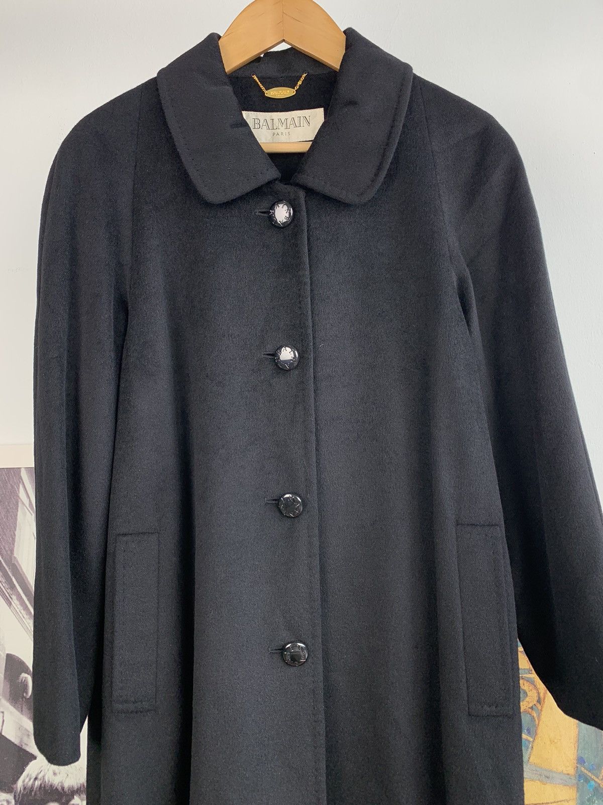 Balmain Balmain Japan Angola Silk Black Longcoat Size US S / EU 44-46 / 1 - 3 Thumbnail