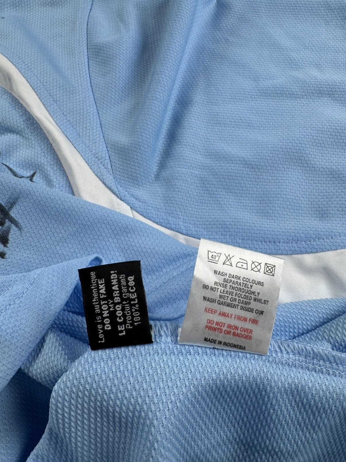 Le Coq Sportif Manchester City 2008/2009 All Squad Autographed Jersey Shirt Size US XL / EU 56 / 4 - 22 Thumbnail
