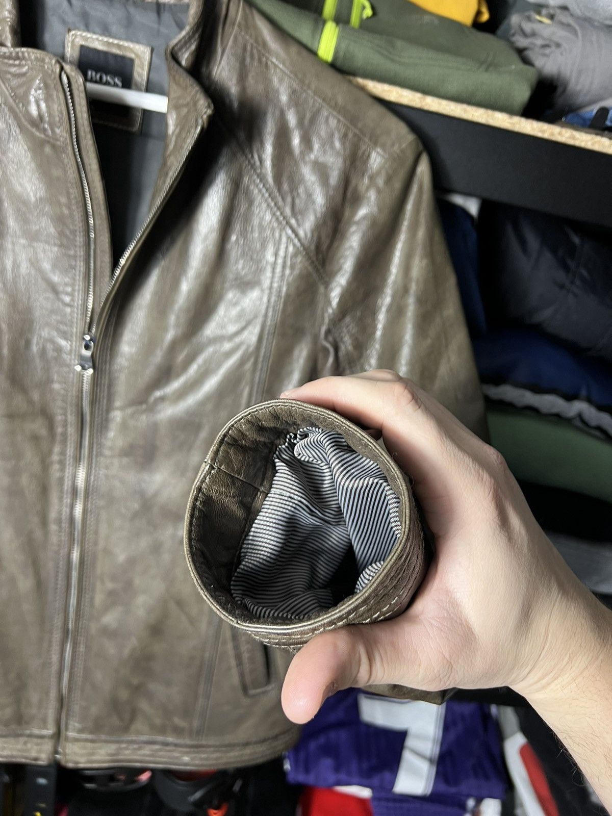 Hugo Boss 🧥 HUGO BOSS Genuine Leather Jacket – Size IT 48 M Size US M / EU 48-50 / 2 - 6 Thumbnail
