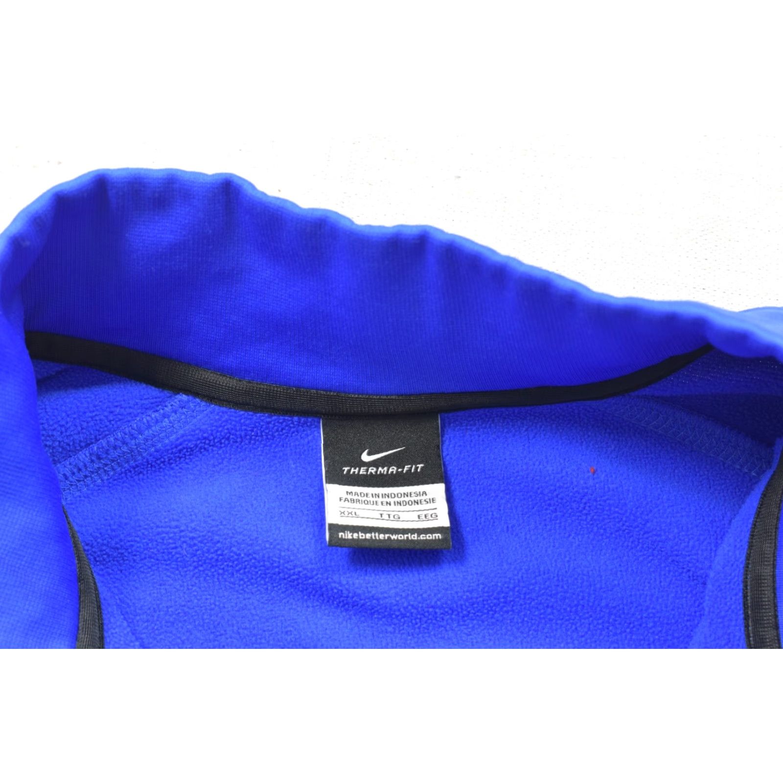 Nike Nike Therma-Fit Men's XXL 1/4 Zip Pullover Fleece Jacket Blue Black Performance Sweater Pullover Casual Winter Spring Fall Mens Size US XXL / EU 58 / 5 - 8 Thumbnail