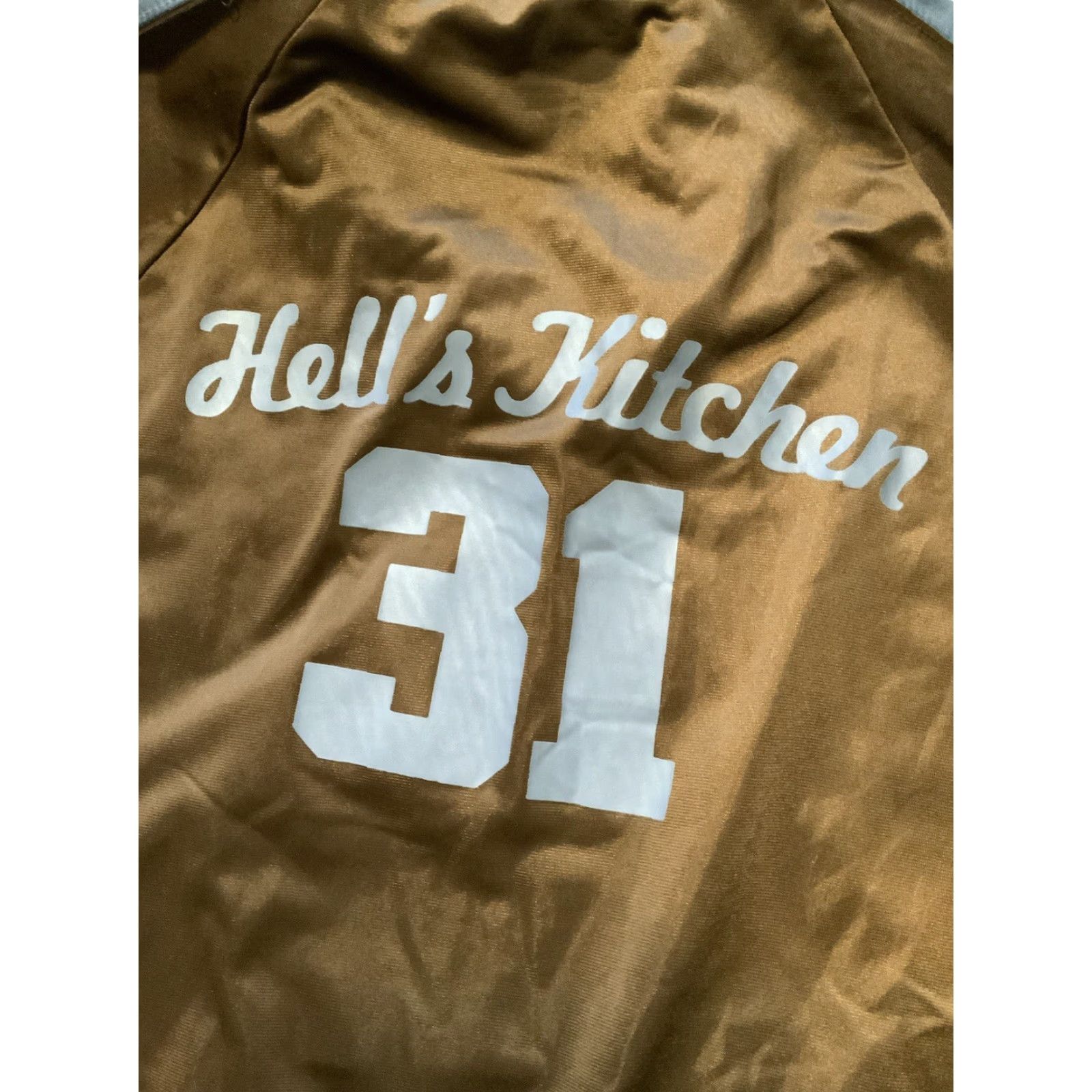 Vintage VINTAGE Parts Hell’s Kitchen 31 Skull Gordon Ramsay Brown Striped Race Track Jacket Sz.M Mens Track Brown Skull Striped Racing Size US M / EU 48-50 / 2 - 7 Thumbnail