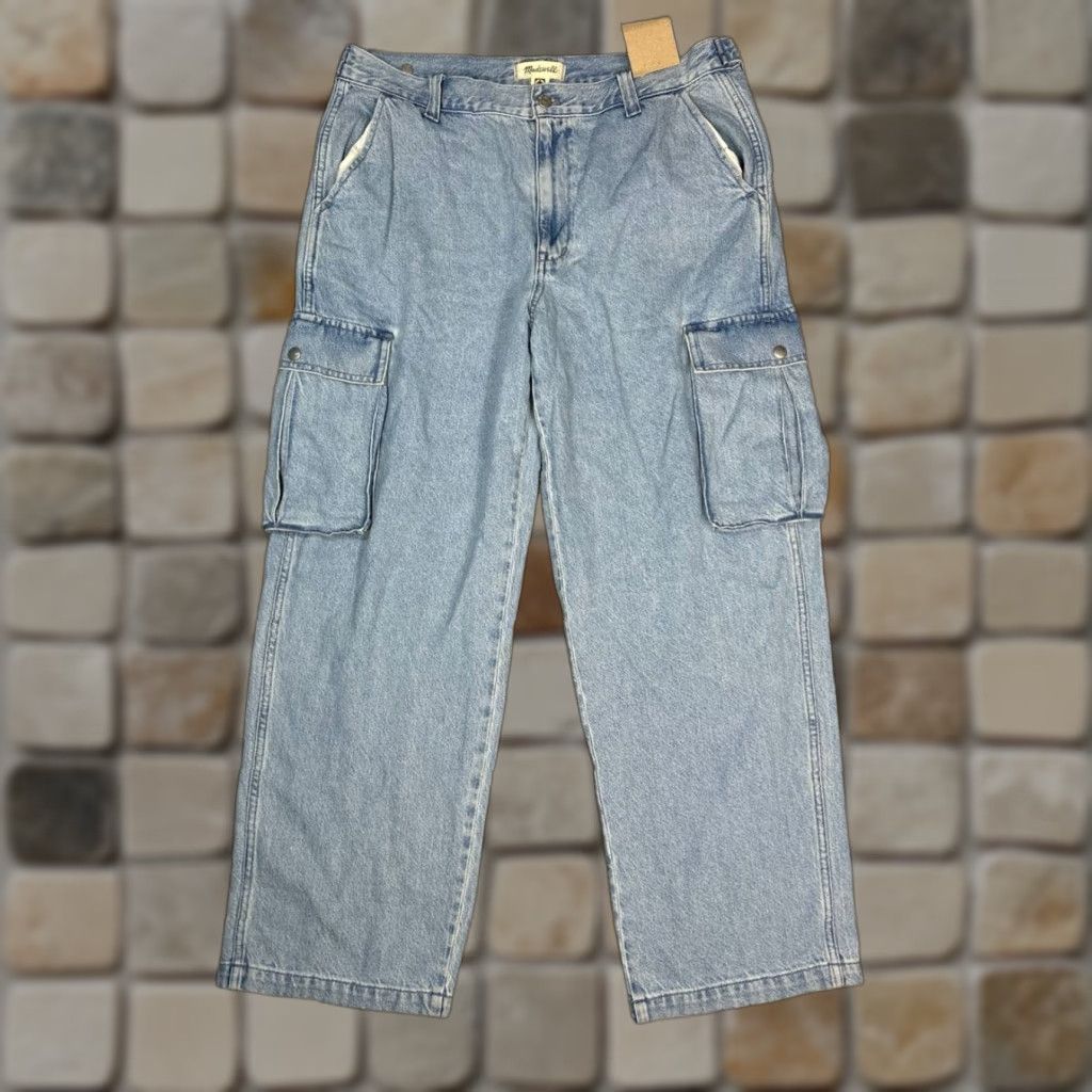 Madewell Madewell Jeans Womens 31 Blue Den﻿im Mid Rise Straight Leg 5-Pocket Design Zipper Button N﻿ew Size 24" / US 00 / IT 34 - 1 Thumbnail